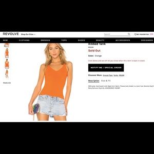 Bright orange MSGM tank... perfect for Halloween
